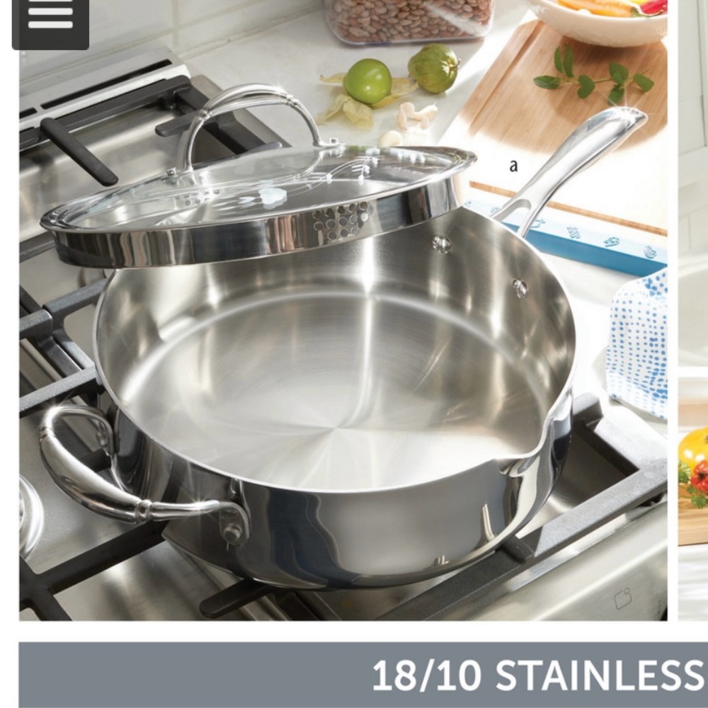 Princess House Silver Cookware with Lid